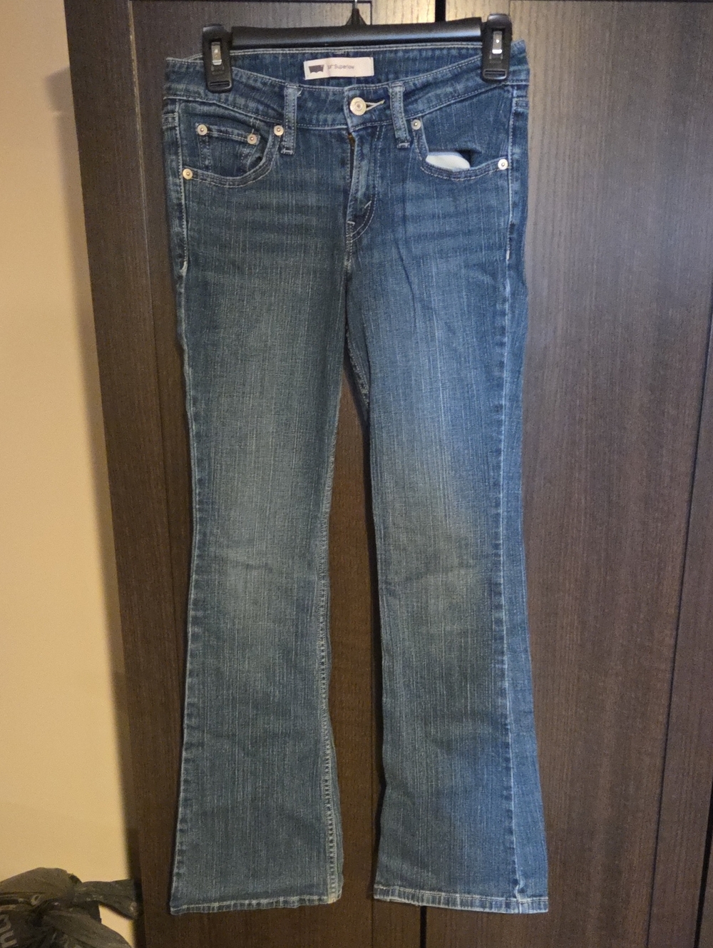 Classic Medium Blue Flare Jeans - Women's Wide Leg Denim
